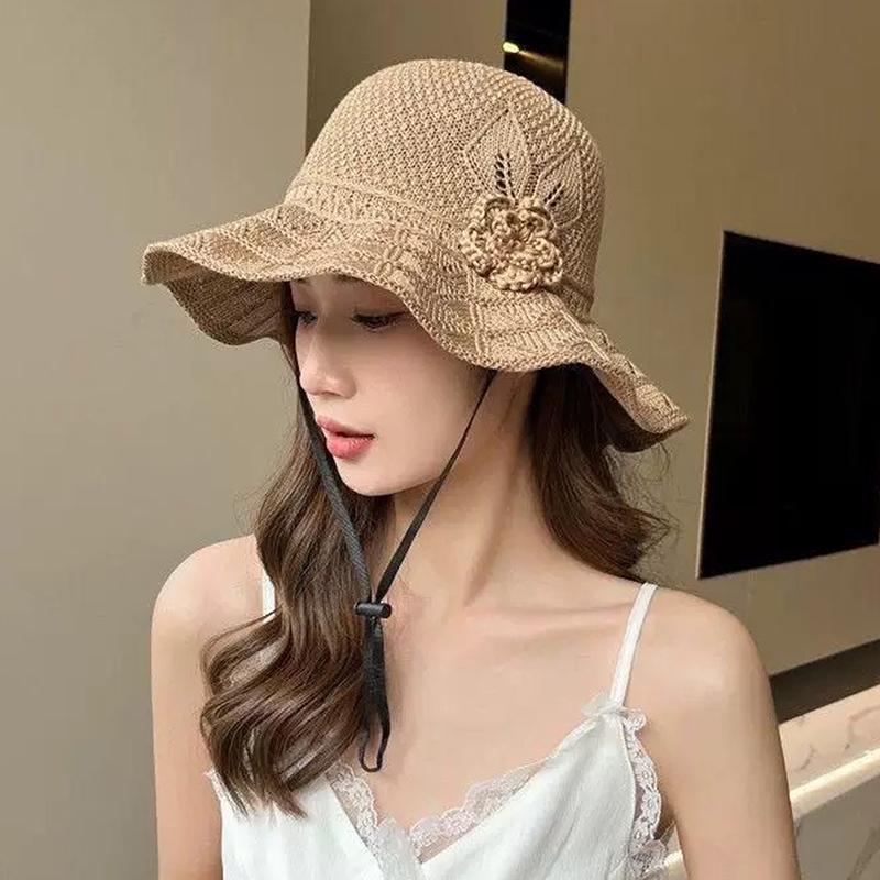 1Pcs Spring Summer Foldable Sunshade Hat Lady Girls Fisherman Hat Buckets Hat Sunscreen Cap Outdoor Mountaineering Hat