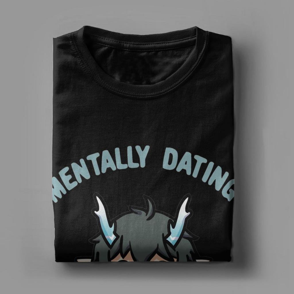 Mentally Dating Honkai Star Rail Dan Heng Imbibitor Lunae T-Shirts Men Cotton Tee Shirt Short Sleeve T Shirt Birthday Present