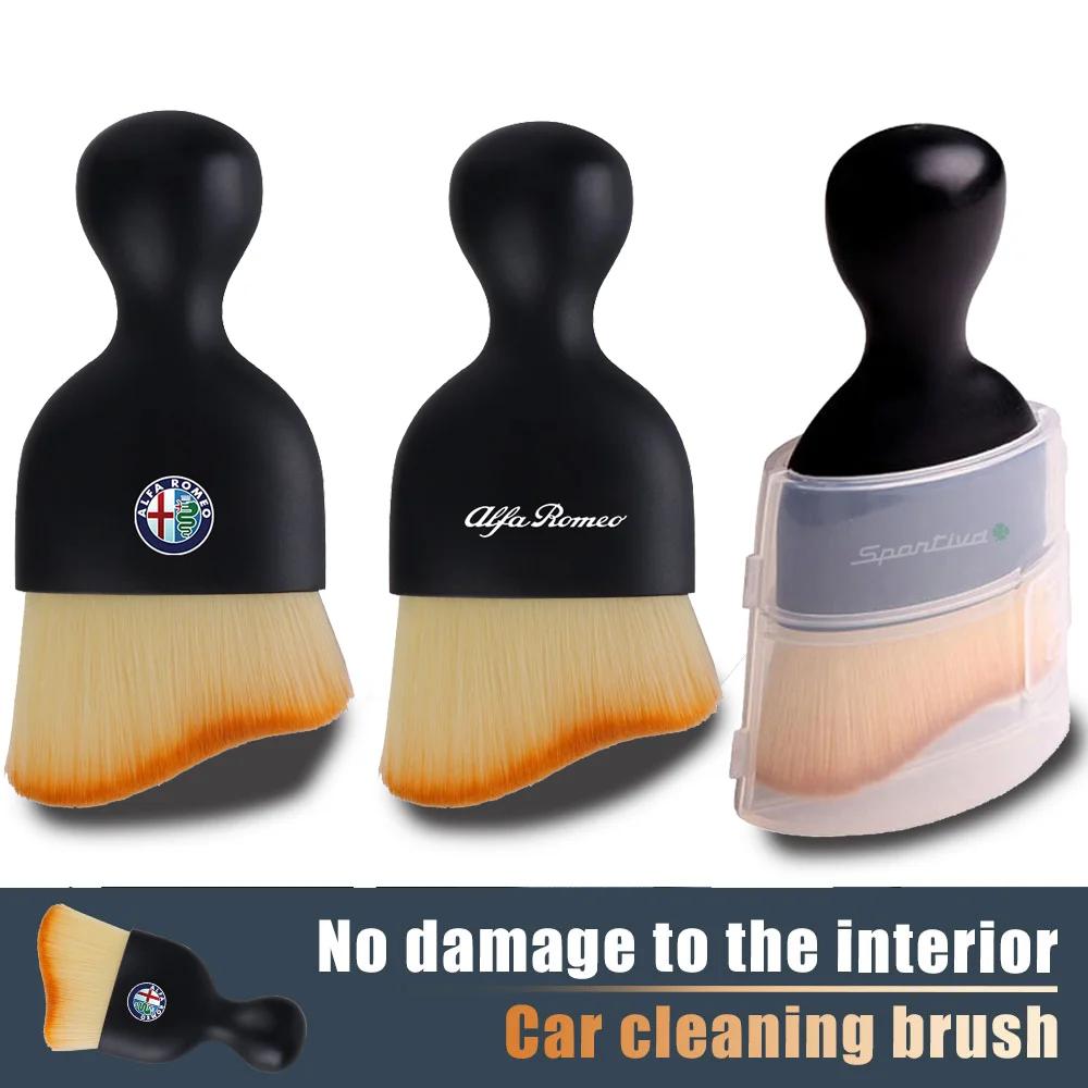 Hub Caps Car Interior Cleaning Brush Air Vent Valve Dust Removal Tools For Alfa Romeo Giulietta Giulia Stelvio 159 147 Mito AcceNV6