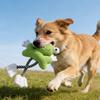 Squeaky Dog Toys for Small Medium Large Dogs Plush Frog Shaped Pet Tug Toy Interactive Stuffed Puppy Chew Toy for Training Teething