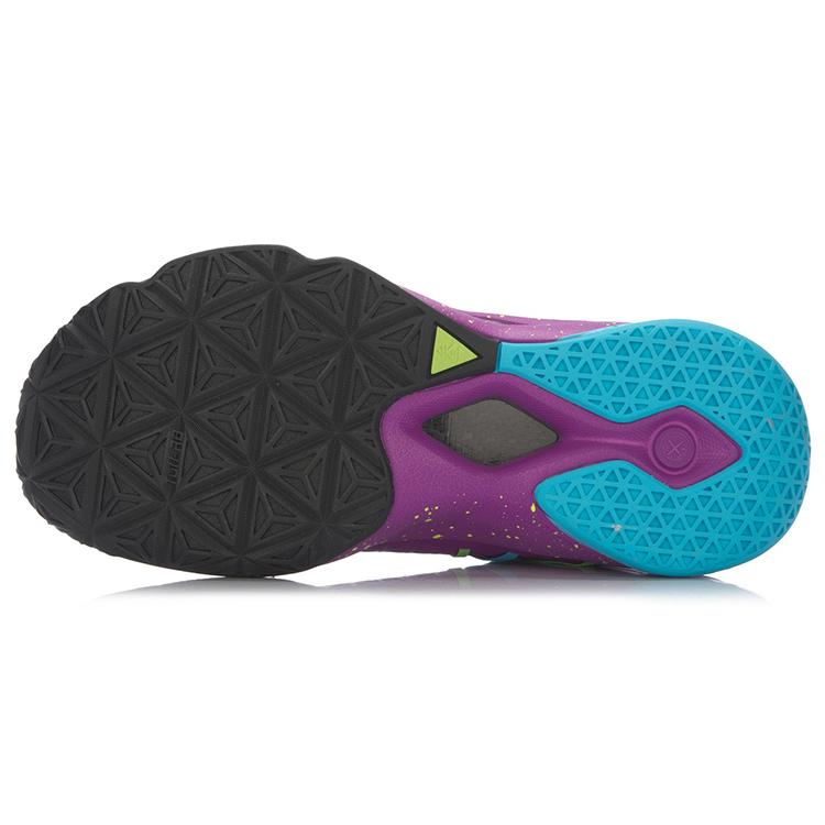 Li Ning All In Team 4 Basketball Shoes Men's Mid Top Purple/Blue ABAM011-5