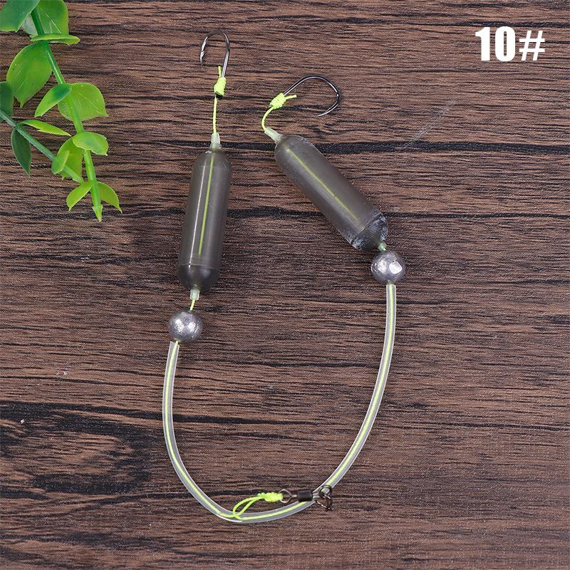 1PC Anti-separation Base Fishing Hook Double Hook For Fishing Live Bait With Double Bait Keeper Barbs High Carbon Steel