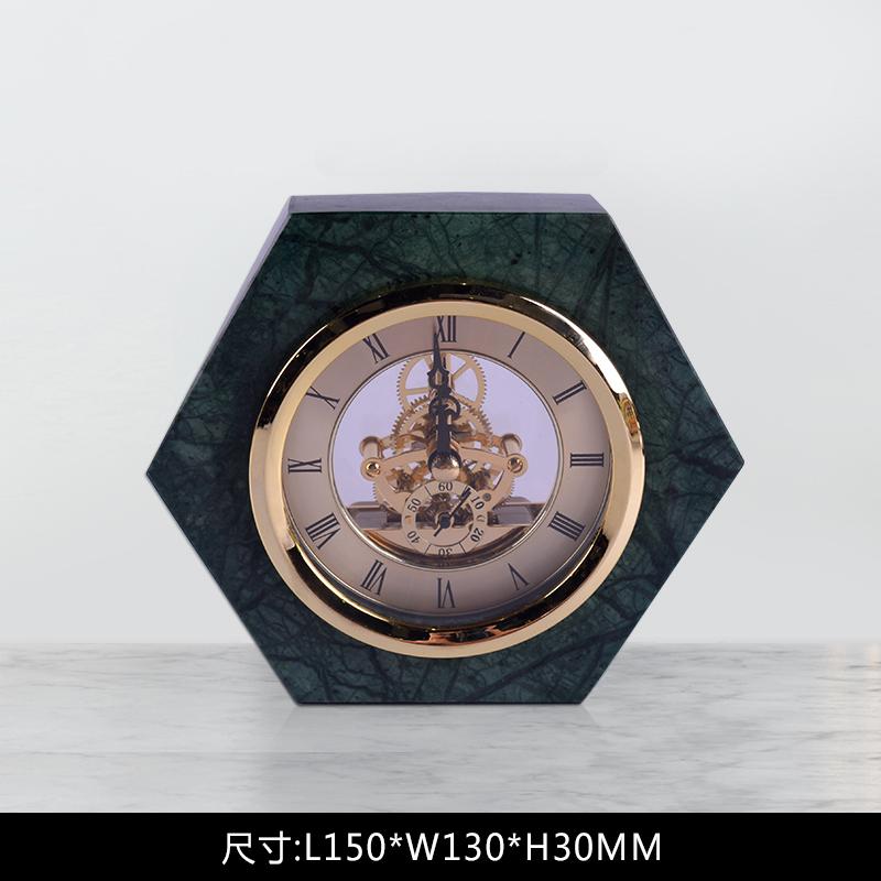 Light luxury Nordic creative desktop clock simple modern fashion desktop personalized marble clock ornament