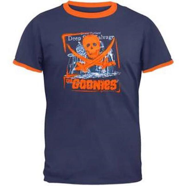 Vintage Goonies Ringer Tee- Deep Sea Spray Paint T-Shirt -XL Unisex T-Shirt XXXL