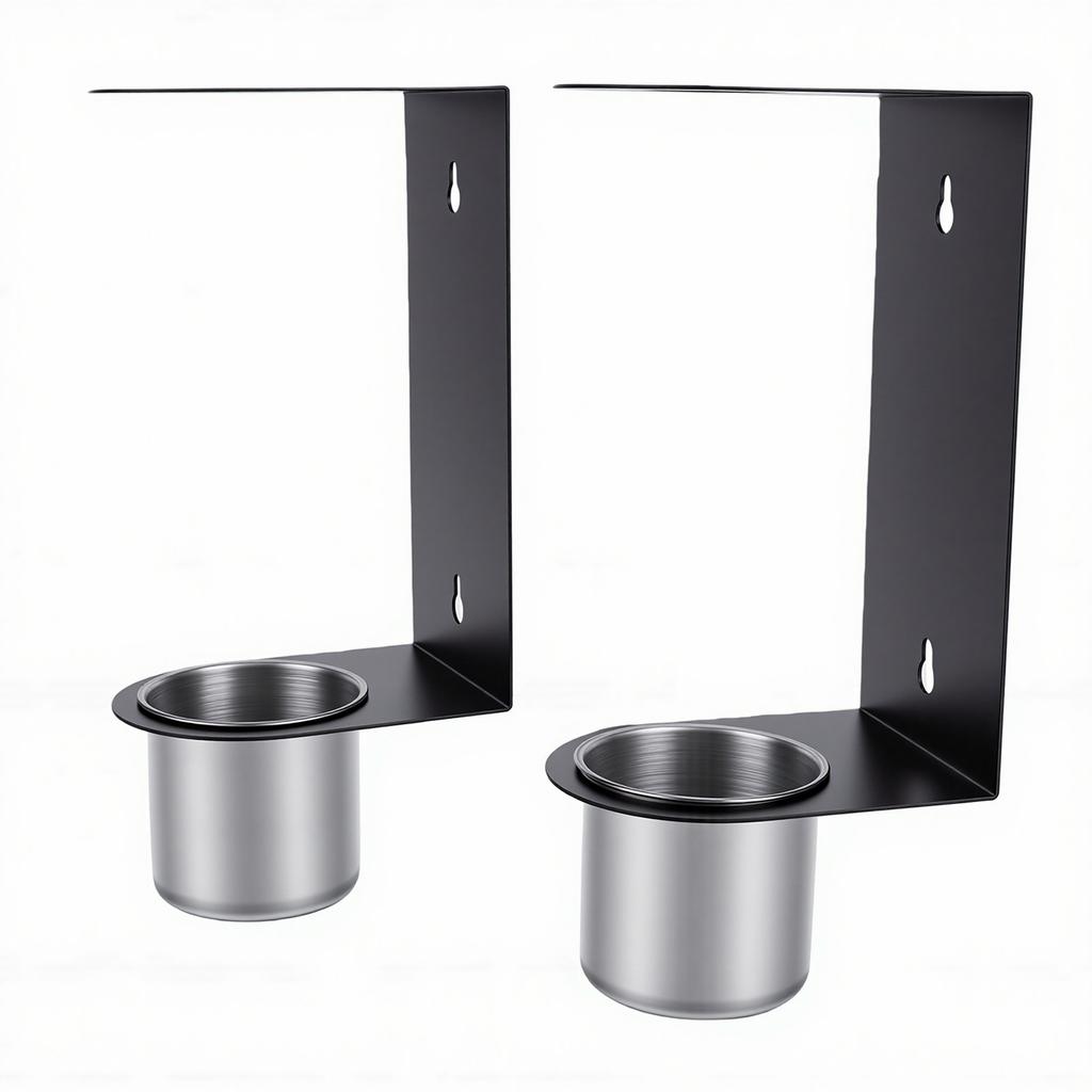 2 Sets Oil Funnel Holder with Oil Collection Cup Wall Mounted Funnel Buddy Storage for Trailer Race Work Shop Garage