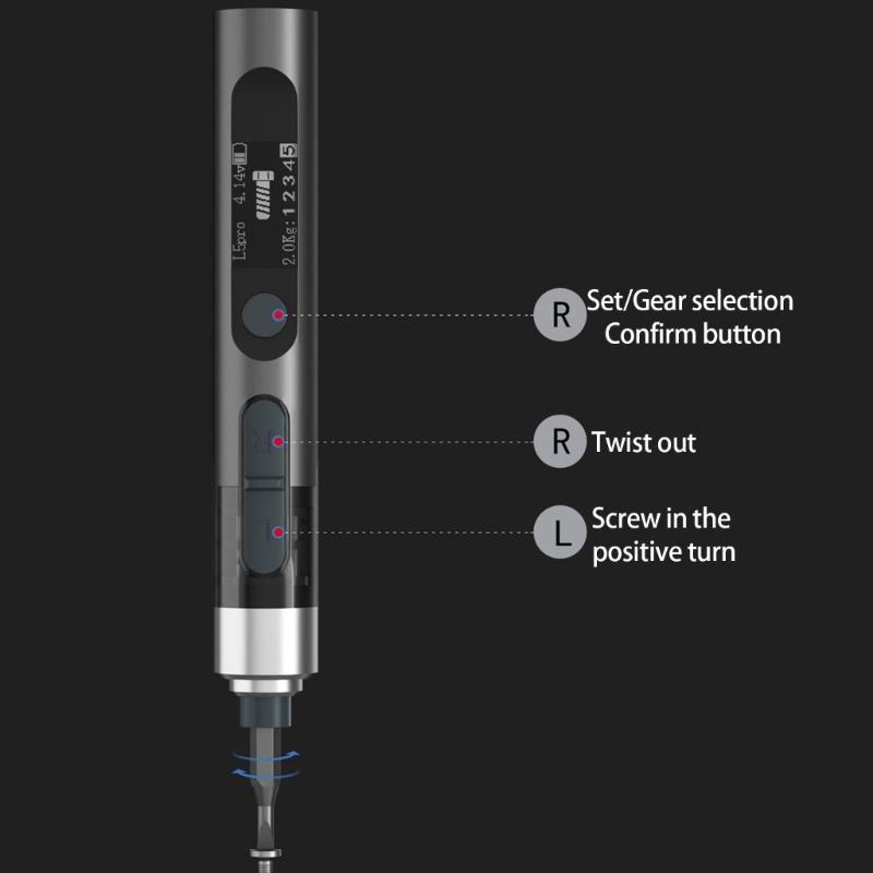Long Lasting Rechargeable Electric Screwdriver Kit Cordless Power Tool Supporting 1000 Plus Operations with 280mAh Battery