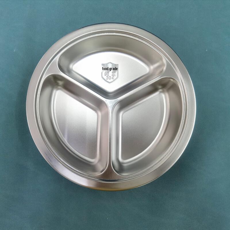 Kids 304 Stainless Steel Divided Lunch Plate