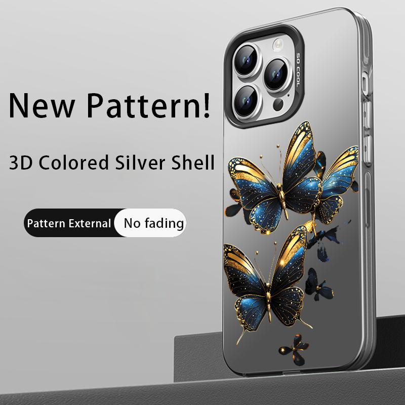 Modne etui na telefon z motywem motyla dla iPhone 16E 16 15 14 13 12 11 Pro Max XR X XS 7 8 14 15 Plus SE2 SE4 SE 2022 2020 2025 Pokrowiec