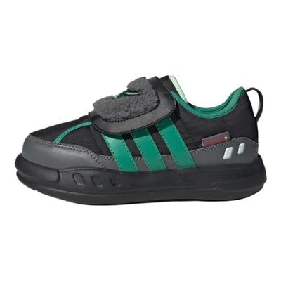 Puffy Skipper Synthetic Leather Fabric Fashion Comfortable Non-Slip Resilient Warm Low-Top Casual Shoes Kids Casual Shoes Black KJ3899