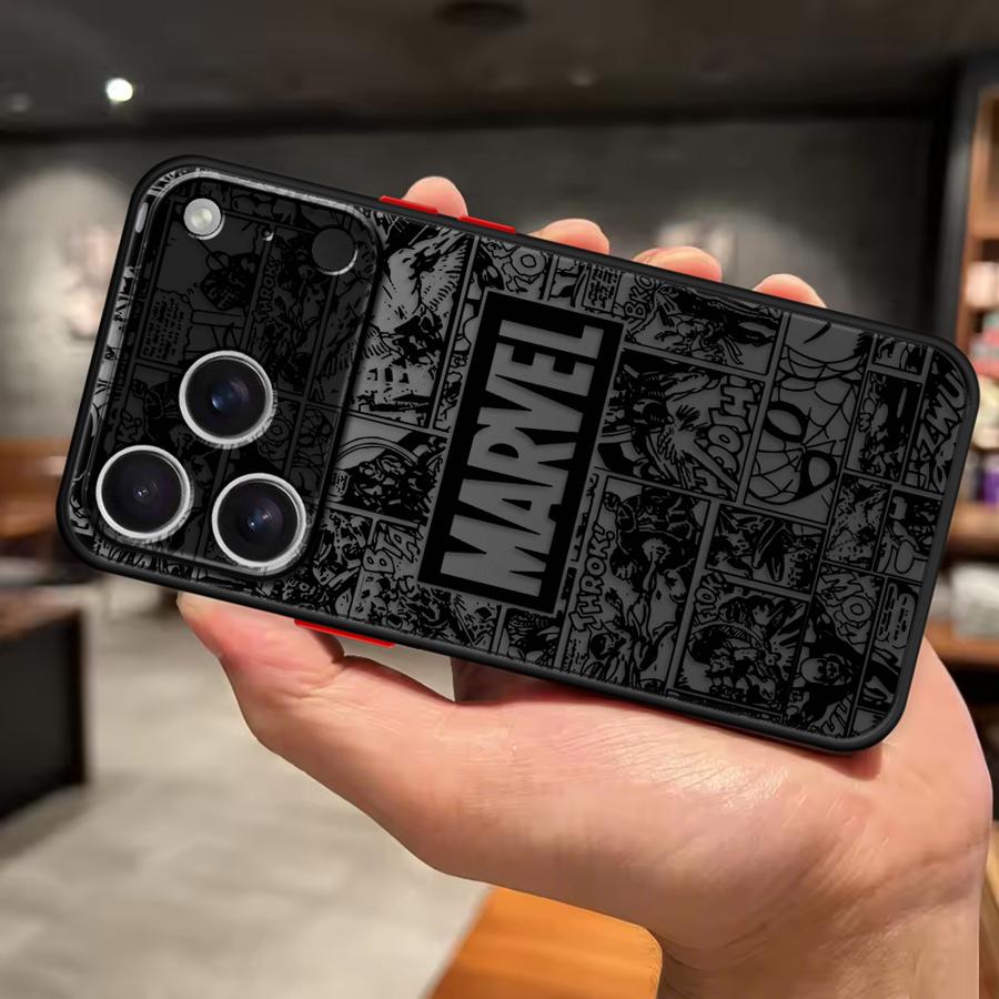 Marvel Spiderman Coolt Telefonfodral för Apple iPhone 16e 15 16 14 Plus 13 Mini 12 13 11 17 Pro Max 17 Air XS Max 7 8 Mjukt Fodral