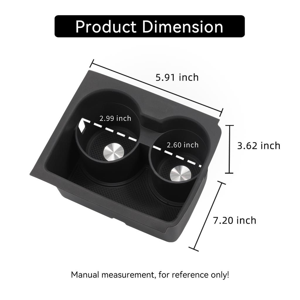LUCKEASY for Zeekr 7X 2024-2026 Car Center Console Cup Holder Storage Shock-Absorbing Tray Silicone Car Interior Accessories