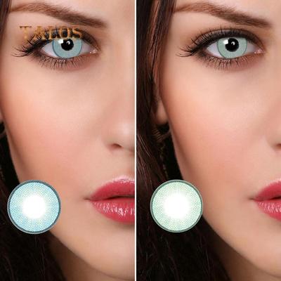 1 Paar Farblinsen für großes Augen-Make-up, charmante farbige Kontaktlinsen, Unisex-Kosmetik-Tool