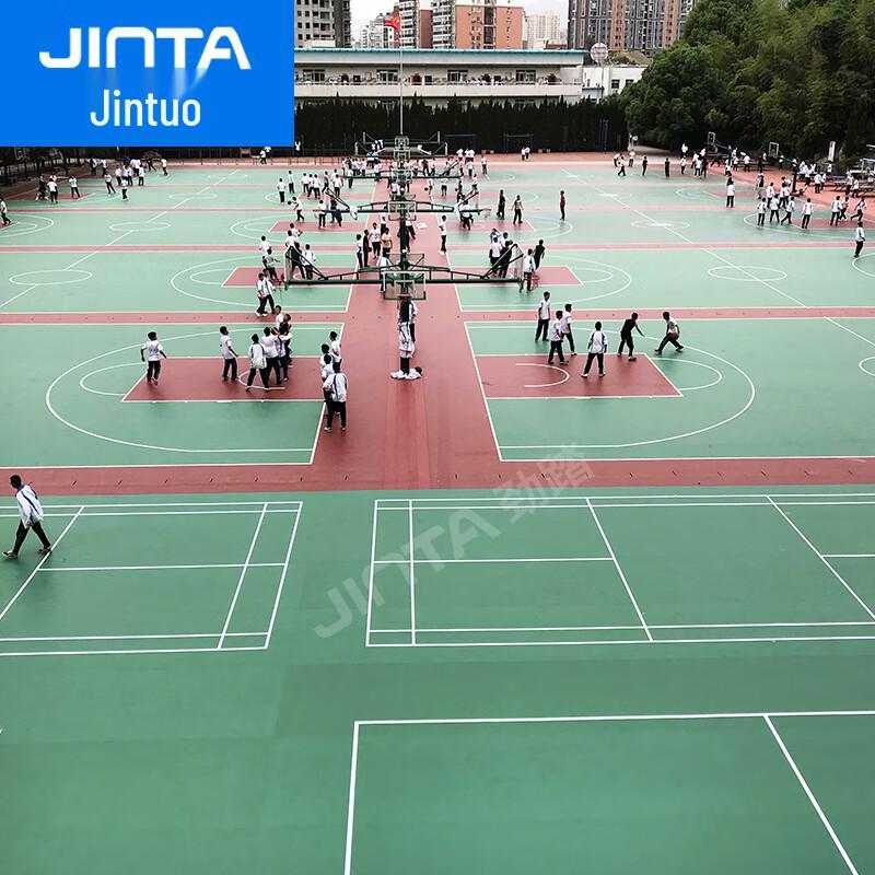 JINTA Outdoor Silicon PU Sports Court Flooring