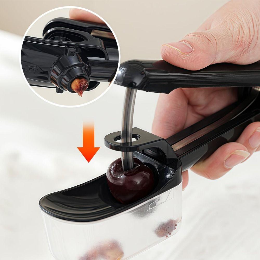 Automatic Rebound Cherry Core Seed Remover Plastic Kernel Seed Remover Olives Corer  Fruits Gadgets