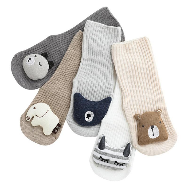 Autumn and Winter Cute Three-dimensional Cartoon Doll Baby Socks Children's Glue Non-slip Socks