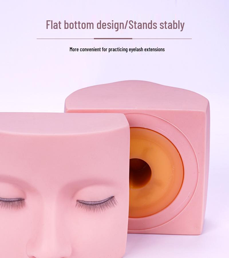 Μανεκέν Πρακτικής Βλεφαρίδων Τριών Στρώσεων με Αντικαταστάσιμα Βλέφαρα για Εκπαίδευση Επέκτασης Βλεφαρίδων.