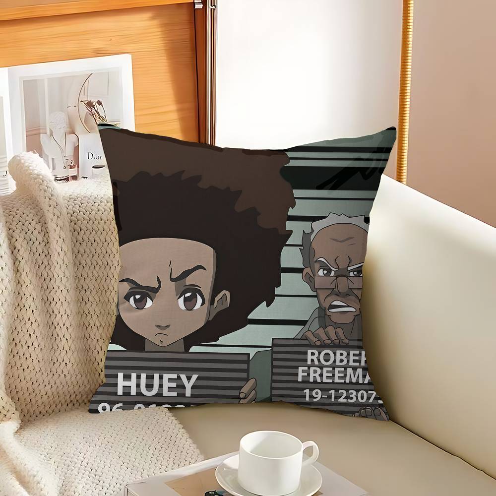 B-Boondocks Cartoon Pillowcase Toon Gift Cushion Cover Bedroom Home Sofa Chair Seat Decor Pillow Case