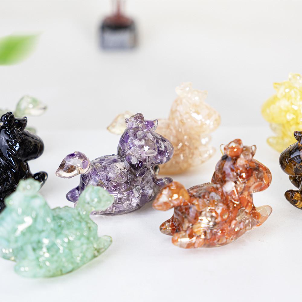 Resin Crystal Horses Desk Decor With Rotatable Animal Figurine For Gift Giving And Home Office