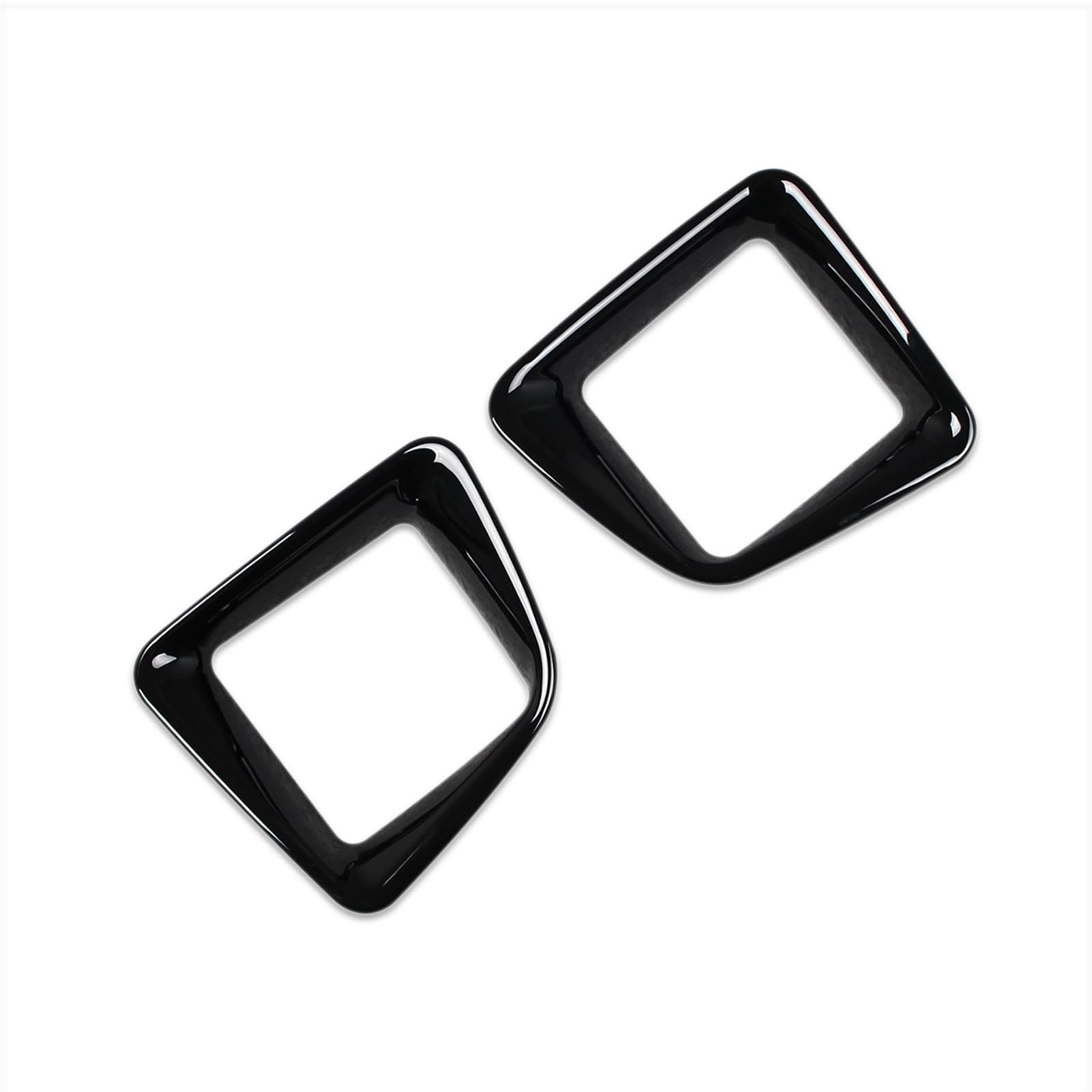 

RUIQ Interior Center Console Double Drink Holder Cover Garnish for Nissan New Serena C28 Series (Piano Black)