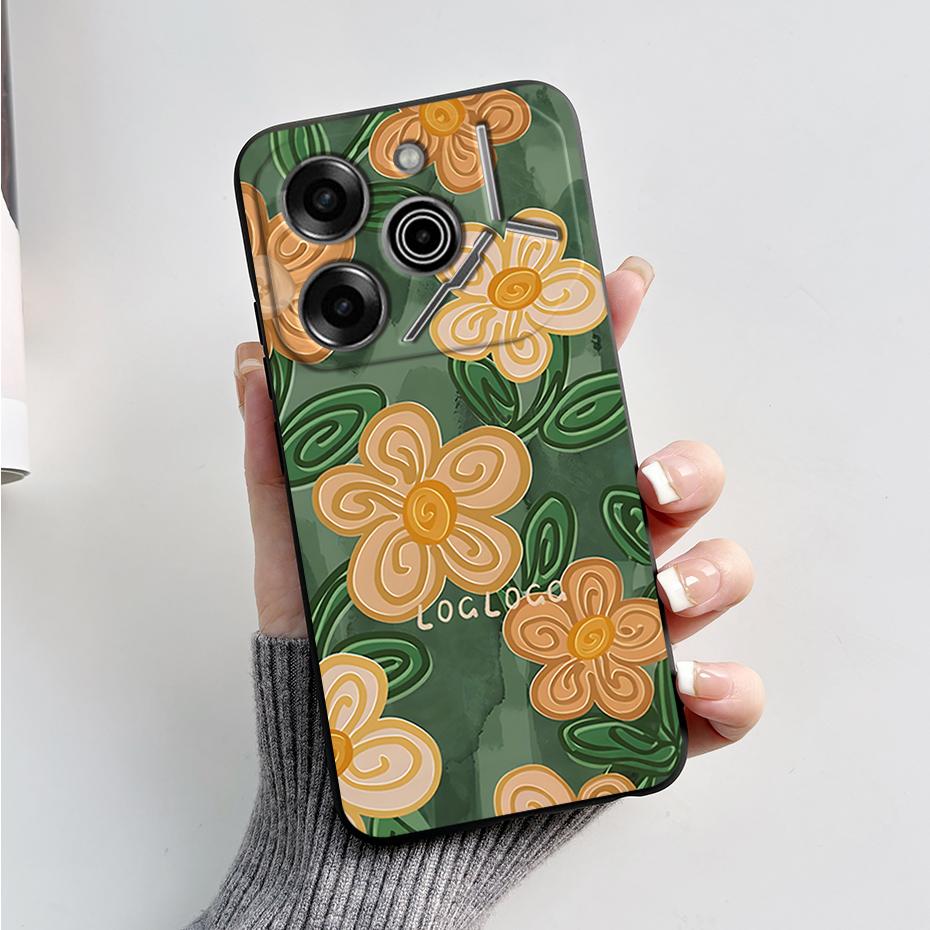 phone Case For Tecno Pova 6 Pro 5G Soft Silicone Back Cover For Tecno Pova 6 5G Case Cute Cartoon Protection Phone Cover Coque