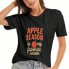 Apple Orchard Unisex Cotton T Shirt, Premium Cotton Print, Durable, Leisure Fashion. A Cute Apple In The Orchard Graphic Design, Casual Style For Dail