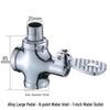 Foot Pedal Flush Valve for Squat Toilets