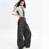 Work High-waisted Wide-legged Jeans Autumn Female Loose Straight Skinny Trailing Pants Retro High Waist Street Style Baggy Long Jeans for Ladies