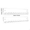 2 Pieces Acrylic Necklace Holders Jewelry Organizers Wall Mounted Modern Portable