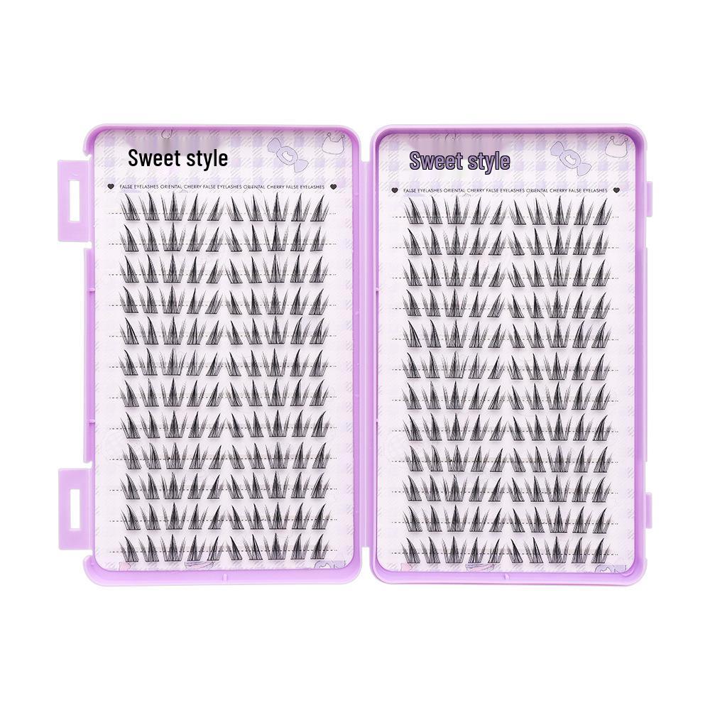

Glue-Free Beginner Sunflower Eyelash Book: 24 Rows, Volume, Camera-Ready, Big Eye Effect. Single Box