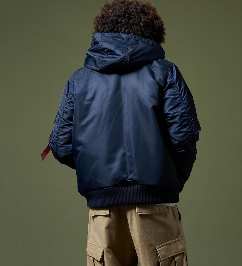 ALPHA INDUSTRIES Hooded Rib Jacket TA1716 Men's Size S
