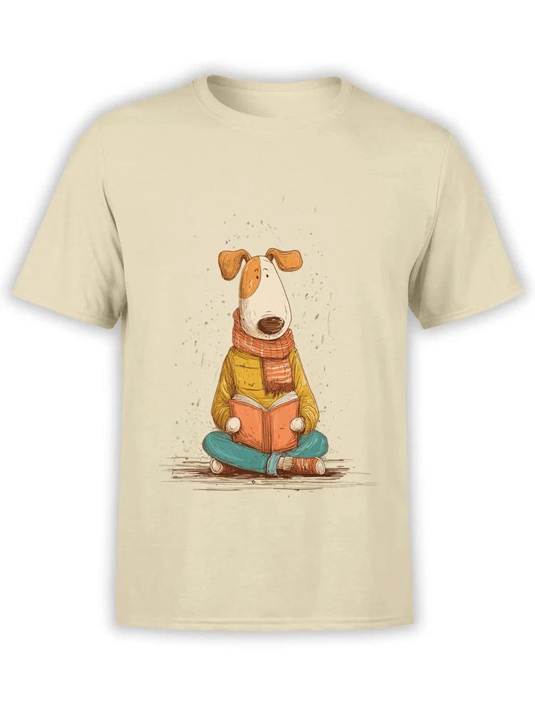 Bookish Pup Dog Tshirt Unisex S