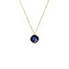 Stainless Steel Color Zircon Pendant Zircon Necklace Stylish Simple Men'S And Women'S Titanium Steel Clavicle Chain