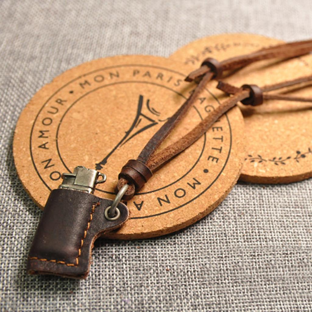 Vintage Lighter Pendant Necklace Fashionable Neckchain Adjustable Length Clavicle Chain Unisex Jewelry Fashion Accessory