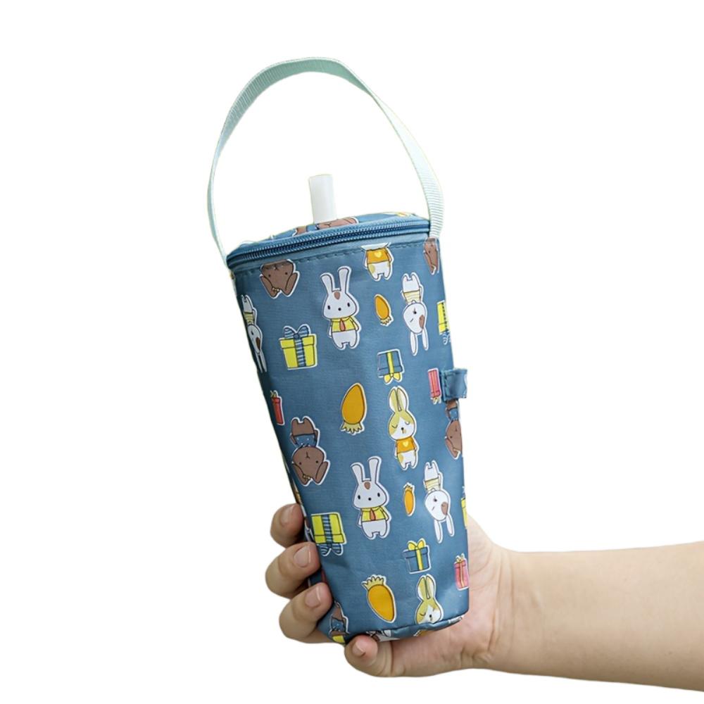 Insulated Thermal Tumbler Cover with Removable Top Handheld Cup Sleeve Portable Bottle Protector for Travel Office Student Use