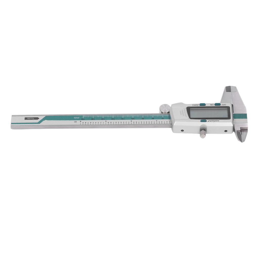 Digitaler Messschieber 0 bis 150 mm 0 bis 6 Zoll Hochpräzise LCD-Anzeige Elektronischer Nonius aus Edelstahl