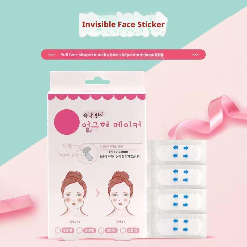 40Pcs/Box V Lift Face Sticker Invisible Makeup Adhesive Lift Face Tape Slim Patch Breathable Sticker Lifting Tighten Chin