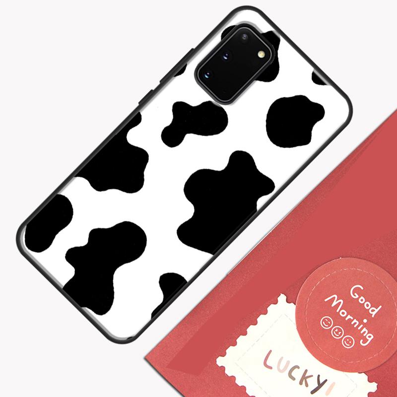 Coque de téléphone motif peau de vache tachetée pour Samsung Galaxy S25 S26 Ultra S20 S21 S22 S23 S24 Plus S9 S10 S25 FE Coque