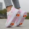 Girls' Invisible Rolling Shoes Double Wheel Transformable Men's Children's Inline Skates New Model Sports Entertainment