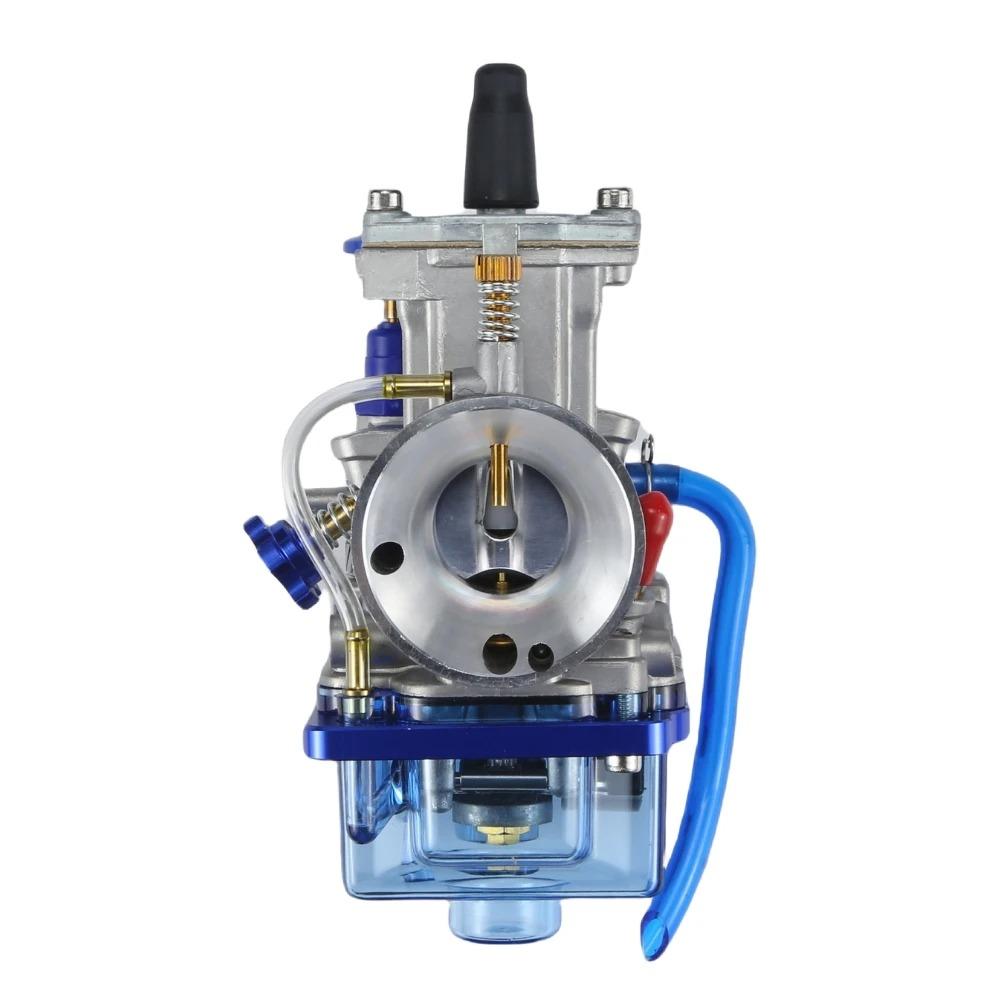Universal Racing Carburetor With Power Jet For KEIHIN KOSO OKO PWK 24 26 28 30 32 34mm Blue Bowl 2T 4T Scooter ATV Dirt Bike