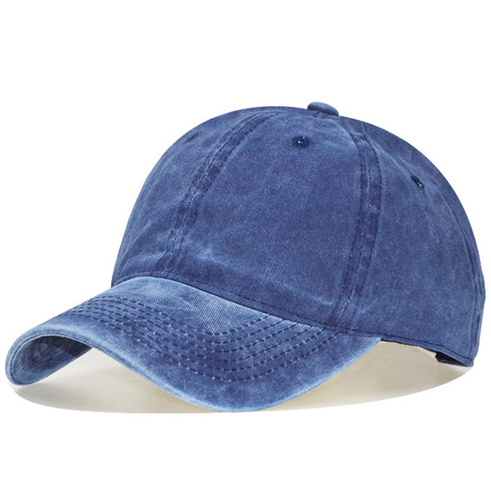 Unisex Vintage Washed Cotton Adjustable Sun Hat Baseball Cap