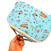 SNOOPY Travel Clothing Carrying Case with Hot Spring Gym Cute Character Made in Park Travel Pouch Pouch, Case, Handle, Water-Repellent Interior, Bag,