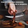 2PCS Stainless Steel Forged Boning Knife with Knife Sheath Fruit Knife Handmade Knife Peeling Knife Sharp Kitchen Chef Knife