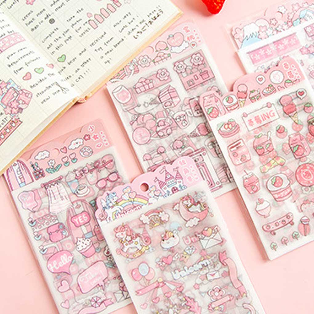 Pattern Sticker DIY Decoration Stickers Children Scrapbooking Cute Decal School Student Stationery Decorative Supply