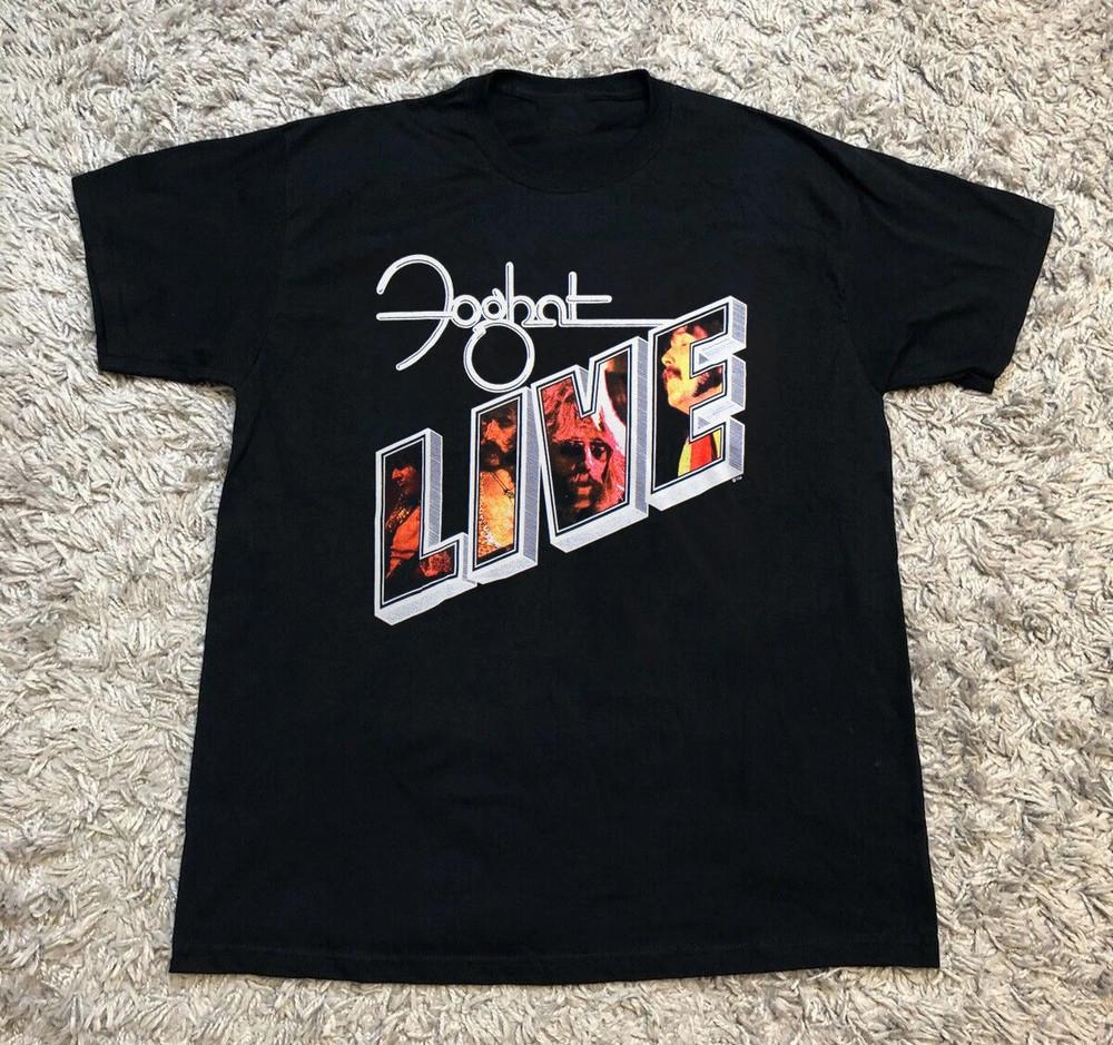 Foghat - Live Album Music Black Gift Fan All Size T-Shirt