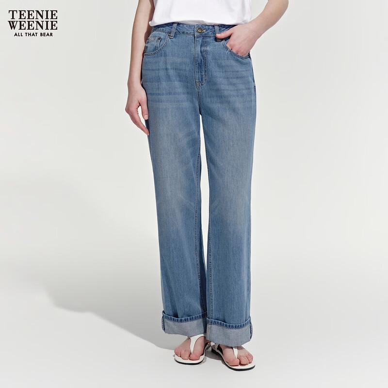 Teenie Weenie Women's Cartoon Bear Denim Jeans