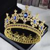 Funkelnde Barock-Königinnen-Diademe Luxuriöser Brautkopfschmuck Strass-Diadem Fotografie-Requisiten