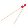 1 Pair Yarn Head Keyboard Marimba Mallets with Smooth Handles for Intermediate Player