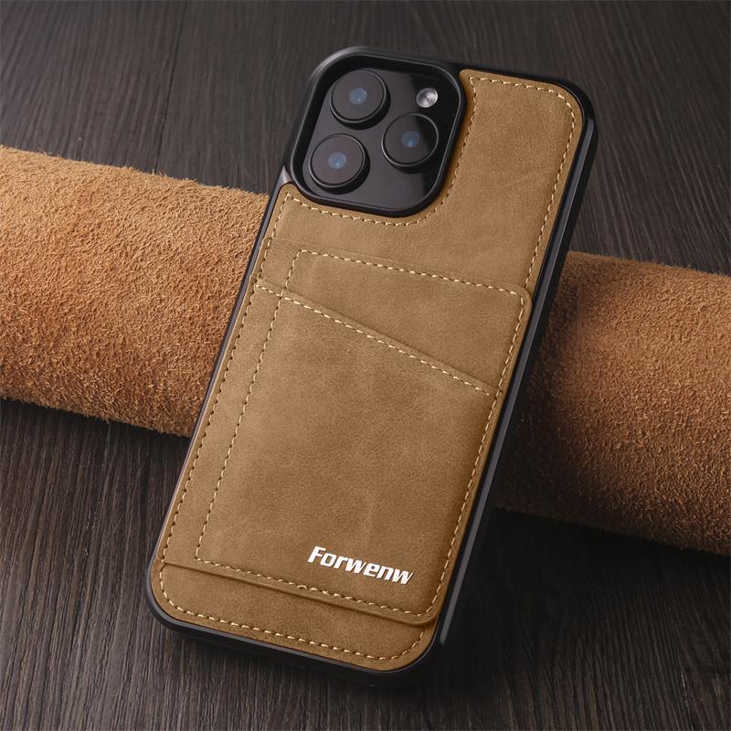 Luxury PU Leather Wallet Phone Case For iPhone 17 Air 16E 16Pro Max 15 14Plus 13MINI 12MINI 11 Pro Max Card Slot Holder Cover