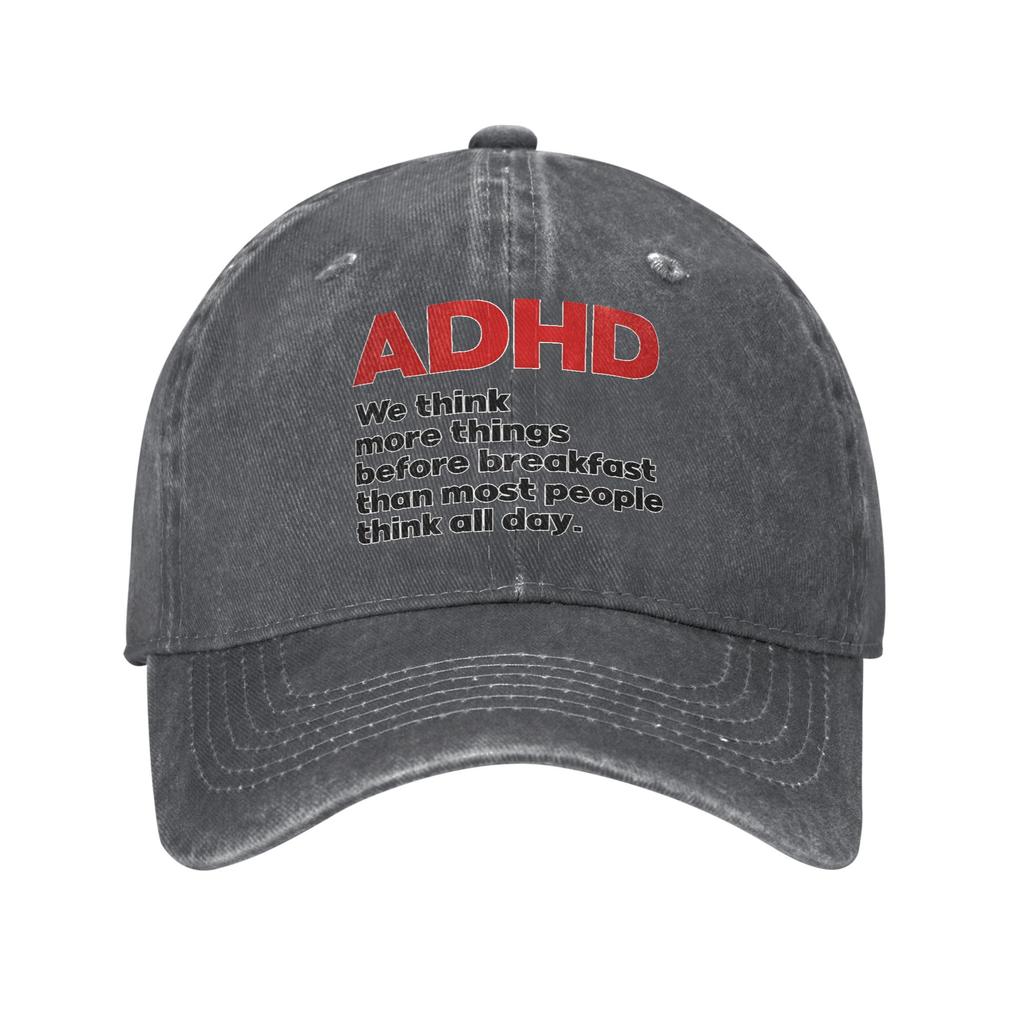 Summer ADHD Awareness  Baseball Cap Sun  Wholesale Design Washed Trucker Hat Unisex Adult y2k Cute Running Hippie Baseball Caps