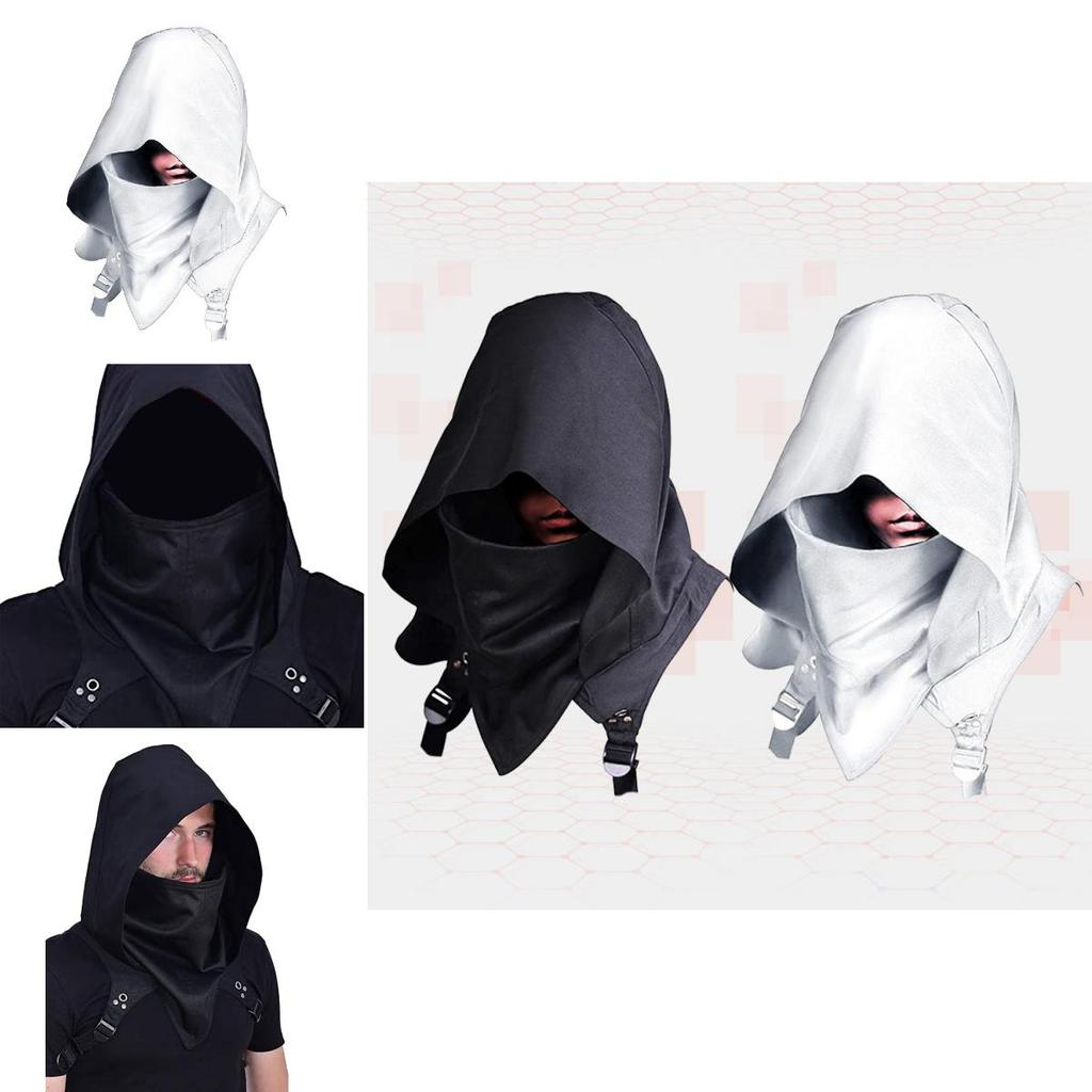 Stylish Unisex Medieval Assassin Inspired Hooded Cloak For Game Character Cosplay